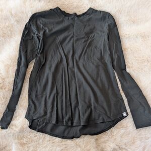 Figs Black Long Sleeve Top